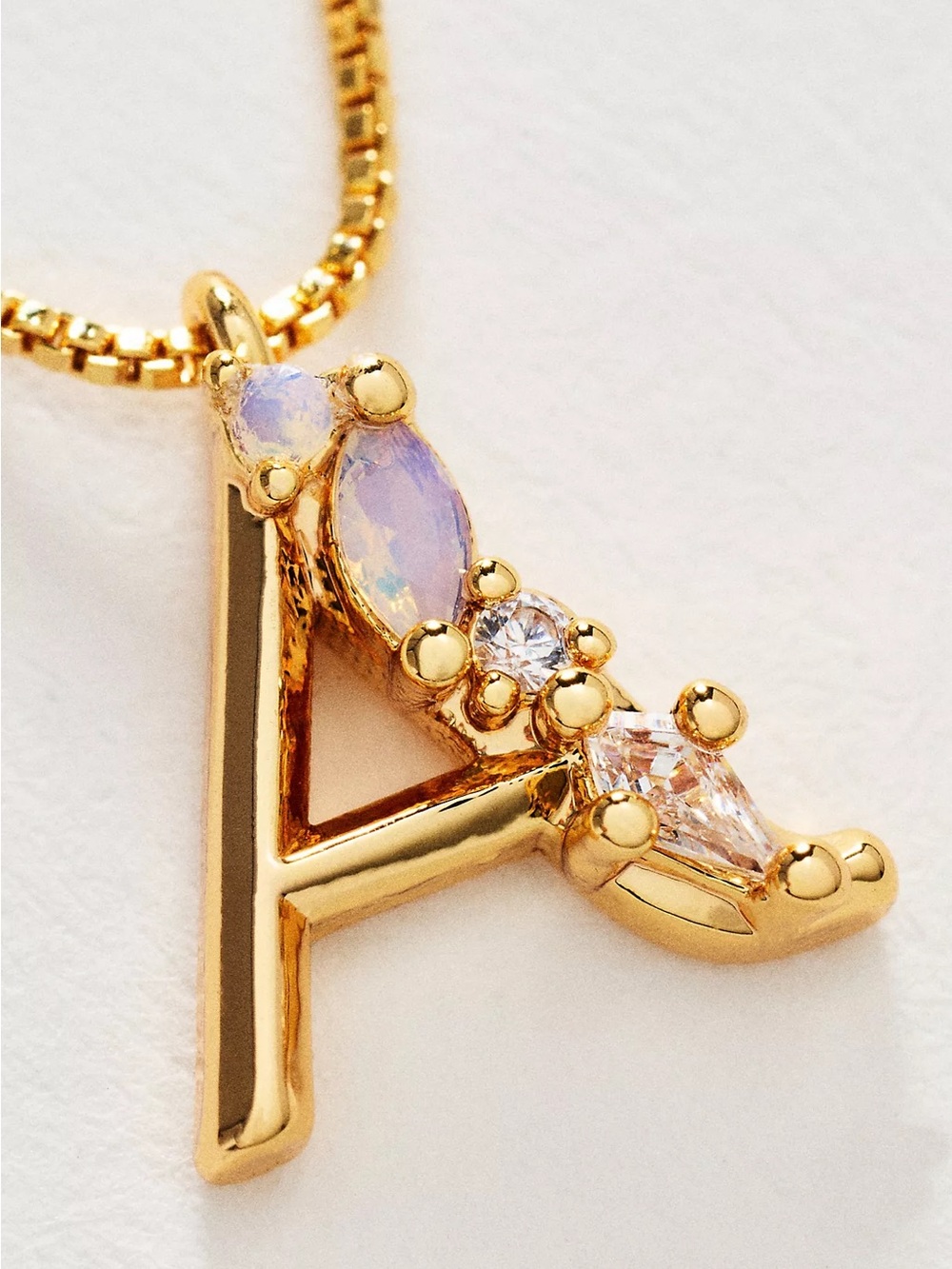 NWT Letter D - Anthropologie Crystal Initial Necklace